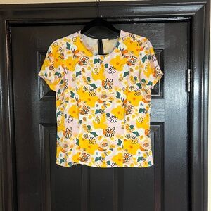 Nooworks Daisy Print Boxy Top size S